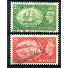Великобритания - 1951г. - король Георг VI, корабли - 2 марки - гашёные. #3-GB-67-A-2