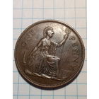 1 пенни Великобритания 1937 год.