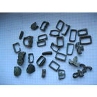 Старинные ременные петли. 25 шт. Бронза, литье.