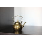 Чайник латунный, высота с ручкой 12 см., диаметр 5 см., есть мелкие царапинки, ручка немного деформировалась.