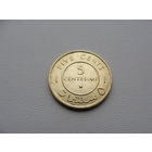 Сомали. 5 чентезимо 1967 год  KM#6   Тираж: 10.000.000 шт