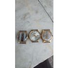 Часы СССР, механика, позолота ау, исправные, цена за 3 шт