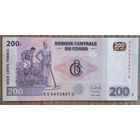 Конго (ДР) 200 франков 2022 г., P:99с, надпись на реверсе см. в описании