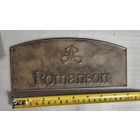 Табличка от  напольных часов "Romanson".