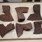 Топоры  кованые старинные коллекция.