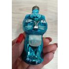 Елочные игрушки, стекло кот, кошка из набора Репка