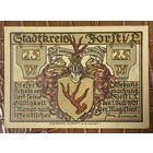 Нотгельд 25 пфеннигов 1921 год. Форст. Веймарская республика