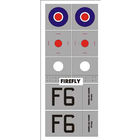 Декали для модели самолёта - высота букв F6 - 18 мм.