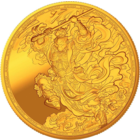 Камерун 1000 франков 2024г. "Царь Обезьян. Облачное путешествие". Монета в капсуле; подарочном футляре; сертификат; коробка. МЕДЬ ПОЗОЛОТА 50,00гр.