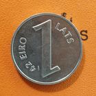 Латвия 2 Республика, 1 лат 2009 г., "Паритет валют",  KM# 145