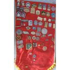 Вымпел со значками 60 шт.