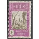Французский Нигер. Водозабор в пустыне. 1933г. Mi#56.