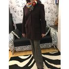 Пальто Полупальто трэнч Италия шерсть 44-46 Спелая вишня