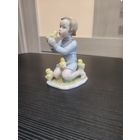 Статуэтка девочка, путти с цыплятами, rosenthal, германия