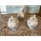 Ваза Голубой пион Aynsley Англия костяной фарфор