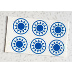 Декали для модели самолёта  - китайские ОЗ диаметр - 11 мм