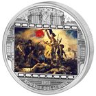 Острова Кука 20 долларов 2013г. Шедевры искусства: "Эжен Делакруа - Свобода на баррикадах". Монета в капсуле; подарочном футляре; сертификат; коробка. СЕРЕБРО 93,30гр.(3 oz).