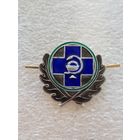 Кокарда государственная ветеринарная служба Россия большая 41 мм*