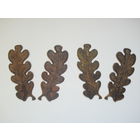 Дубовые листья на медальен для трофея.Под рога... Охота.