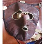 Ещё одна  редчайшая  маска для защиты  лица пилота РККА 30-х г.мягчайшая и прочная кожа  козы.