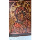 Икона живописная ковчежная Богородица Феодаровская  19 век .