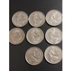 ФРГ. 50 пфеннигов - 1977 J, 81 J, 82 F ,89 J,  90 A,D,G, 91 G.