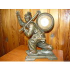 Часы с подчасником "Клоун",бронза.