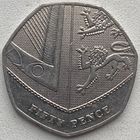 Великобритания 50 пенсов 2008 г.