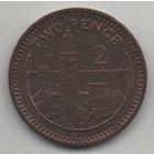 ЗАМОРСКАЯ ТЕРРИТОРИЯ ГИБРАЛТАР 2 ПЕННИ 1988 АС. МАЯК