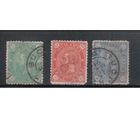 Румыния-1890, (Мих.77-81) гаш. , Стандарт, Король Карл I, 3 марки