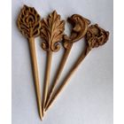 Шпилька, заколка для волос  Дельфин, Лист, Перо павлина, девушка в сердце Цена за 1 Дуб