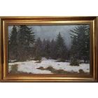 Азгур Г.Г. Пейзаж. К/М. 1949г. р. 28,5х46,5 см