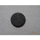 Фальшивый рижский солид Кристины 1660 СУЧАВА Медь