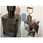 Польский, PKP, железнодорожный свечной фонарь-семафор, начало прошлого века.