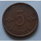 5 пенни 1963 г. Финляндия