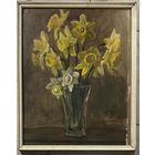 Бржозовский Г.Ф "Нарциссы" акварель. Размер 47х38 см.