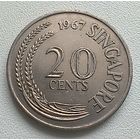 Сингапур 20 центов, 1967  5-12-27