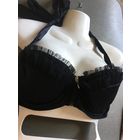 Бюстгалтер на молнии чашка 3 объем регулируется макс 85 см Цвет чёрный на паралоне на косточках Застёжка молния спереди