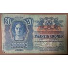 Банкнота Австро-Венгрия 20 крон 1913 год.