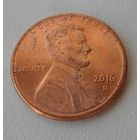 1 цент США 2016 D