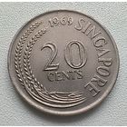 Сингапур 20 центов, 1969.  5-12-30
