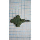 Крестик нательный. Бронза, литье.