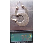 Серьги серебро СССР 875 проба звезда.