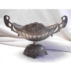 Фруктовница Конфетница Ладья Шлем Серебрение 31,3 х 15,3 см