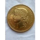 20 Франков 1896 г. Швейцария (период 1883 - 1896) Золотая монета 20 FR