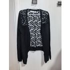 Кофта-болеро накидка с ажурной спинкой, р.42-46