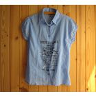 Рубашка хлопковая тоненькая, очень легкая, р.48