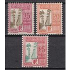 108.FrK. Франция. Колонии. Гваделупа. Доплатные марки. Палм - авеню в Капестерр - Бель. 1928 г. Mi.##29-31. (* - описание).