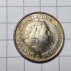 1/10 гульдена Нидерландских Антильских островов 1963 года. Серебро.Юлиана.