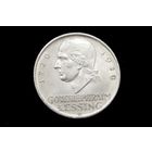 5 марок (рейхсмарок) 1929 г. Веймарская республика (Германия), Пауль фон Гинденбург. "200 лет со дня рождения Готхольда Лессинга". Штемпельный блеск!